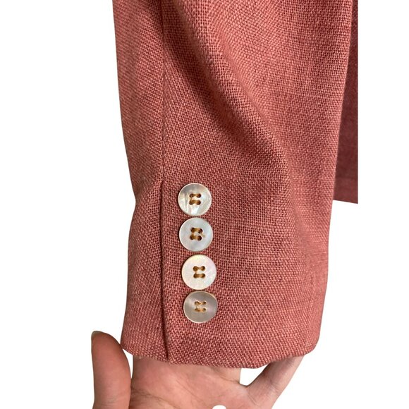 Vintage Evan-Picone Womens Rose Pink Blazer Union Made Jacket - Picture 6 of 10